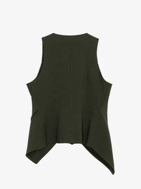 وست زنانه پارچه دیپلمات یقه چپ و راستی آستر دار 70100