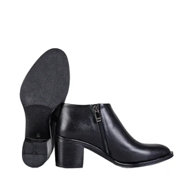 کفش چرم زنانه بغل زیپ