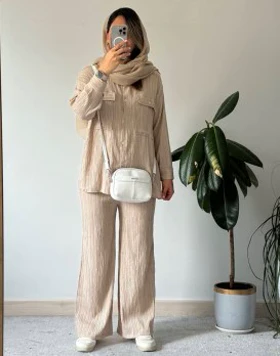 ست مانتو شلوار کراش تارا