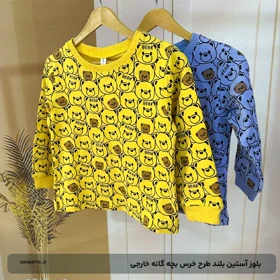 بلوز آستین بلند طرح خرس بچه گانه خارجی BEAR