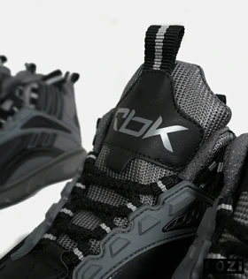 کفش کتانی ساق‌دار مشکی خاکستری Reebok Shaq Attaq مدل 6552