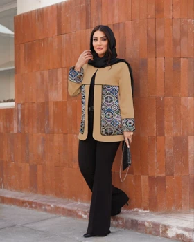 کت یقه گرد مدل طنان کد 732