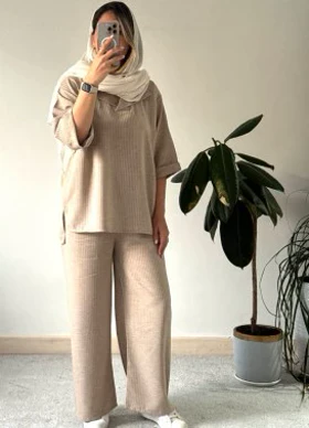 ست مانتو شلوار لینن درسا