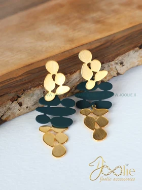 گوشواره زنانه میلان شیژیا کد E1123 (سبز)