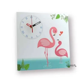 ست لوستر آباژور و ساعت طرح فلامینگو KIMKIM
