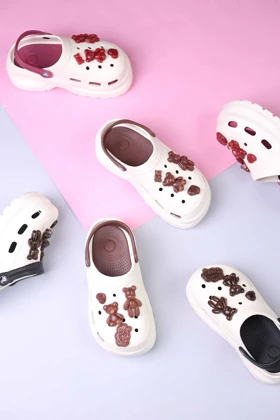 کفش صندل زنانه رکابدار کراکس شاینی