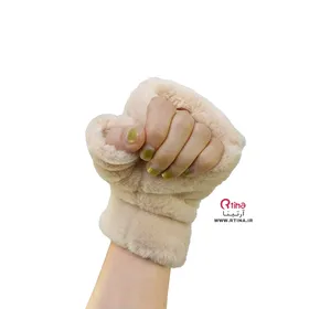 دستکش بدون انگشت دخترانه زنانه زمستانی/ خز