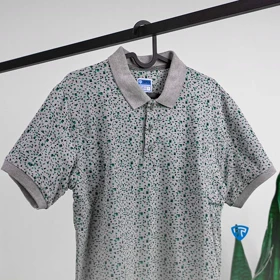 پولوشرت ضدتعریق مدل دیما طرح ملانژ سبز