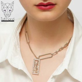 گردنبند مارک YSL رادیوم بولد