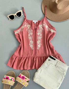 تاپ کرپ گلدوزی کد 2766