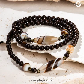 گردنبند سنگ و چوب میراث