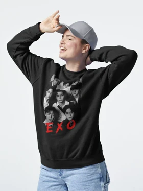 دورس EXO | دورس اکسو طرح EXO Kpop Group Members black کد 245910