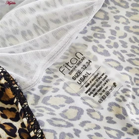 مایو زنانه مدل پلنگی فنردار فیتن فرخ زادی کد 5288-297-2