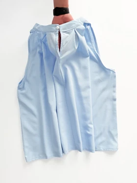 تاپ مجلسی یقه سه سانت پلیسه