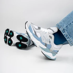 کتانی اسپرت مردانه و زنانه مدل نیوبالانس 9060 NEW BALANCE رنگ طوسی آبی