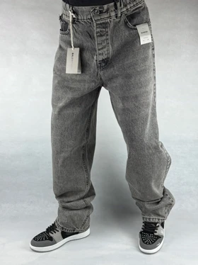 شلوار بگ مردانه طوسی ساده 153