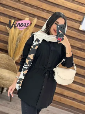 مانتو کمرگت پایین ریش