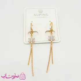 گوشواره آویز دخترانه ژوپینگ مدل گل