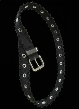 کمربند کنفی ضخیم زبونه دار پرچ‌های فلزی و لبه‌های خاردار*کیفیت A