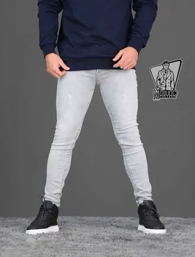 شلوار جین طوسی روشن ZARA
