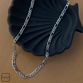 گردنبند نقره مردانه فیگارو کد 025129