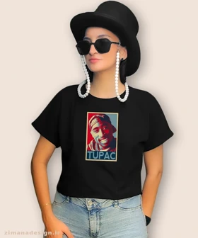 کراپ زنانه طرح توپاک کد 953