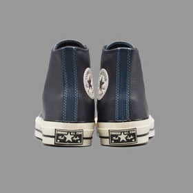 کانورس چرم سرمه ای ساق‌دار Converse Obsidian Leather Hightop