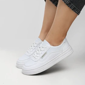 کفش و کتانی ونس راحتی زنانه و دخترانه رنگ سفید کد M779