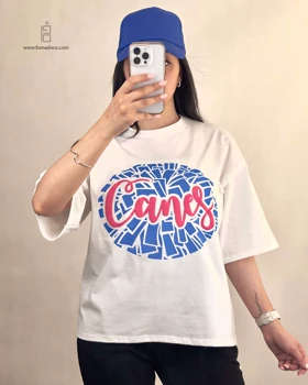 تیشرت باکسی طرح Canes