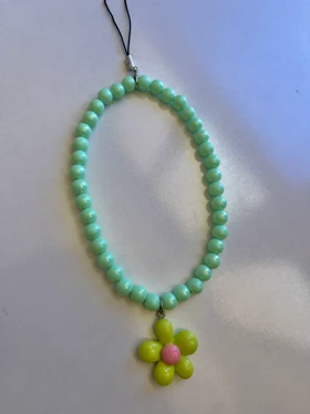 آویز گوشی طرح گل (سبز)