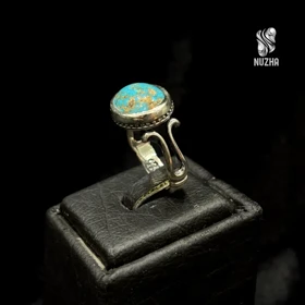 انگشترنقره مردانه فیروزه نیشابورکدaf1026