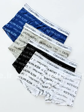 شورت نخ پنبه پادار مردانه طرح نوشته کلوین کلاین Calvin Klein