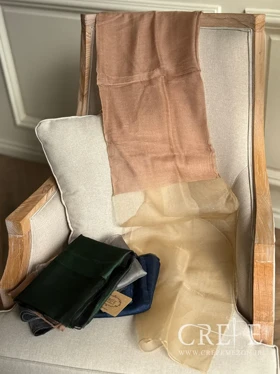 شال حریر دو رنگ