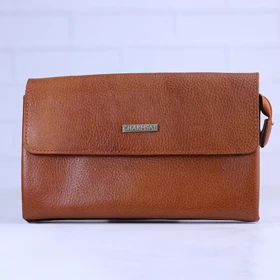 کیف پاسپورتی چرمی چرمسال مدل 930 (عسلی)