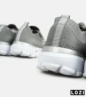 کفش کتانی مردانه و زنانه طوسی اسکیچرز SKECHERS