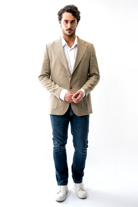 کت لینن بیسیک مردانه