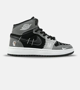 کفش ساق‌دار مردانه و زنانه مشکی طوسی نایک NIKE jordan Vodoo مدل 7783