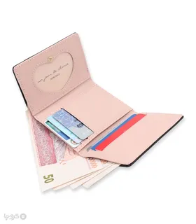 کیف پول دخترانه تاشو دکمه دار Taomicmic تائومیک میک کد Y8902 طرح برجسته میوه