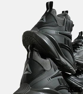 کفش کتانی ساق‌دار مشکی خاکستری Reebok Shaq Attaq