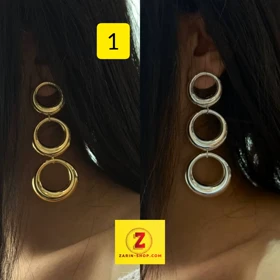گوشواره فانتزی زنانه بلند دفرمه
