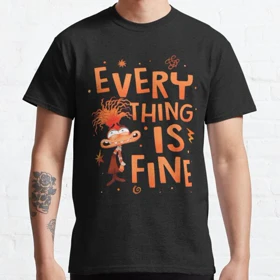 تیشرت inside out طرح Everything Is Fine Anxiety Inside Out 2 کد 198821