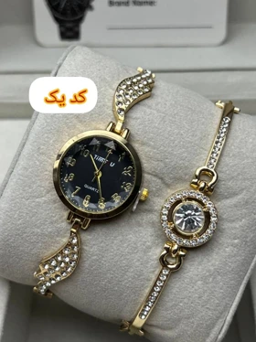 ساعت مجلسی دخترانه یا زنانه به همراه دستبند رایگان