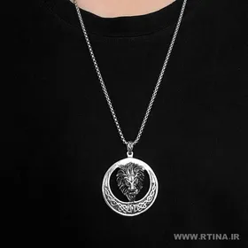 گردنبند اسپرت مردانه و پسرانه طرح شیر برجسته