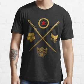 تیشرت با طرح Ghost of Tsushima Golden گوست اف سوشیما کد 18870