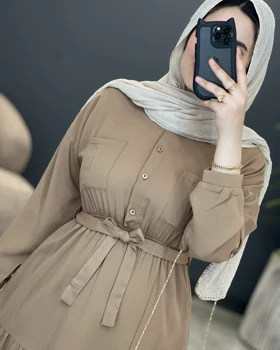 پیراهن پاپیون رسمی لینن نخ