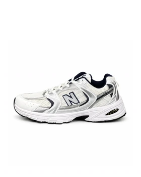 کفش کتانی بزرگپا مدل نیوبالانس 530 سفید سرمه ای New Balance