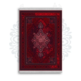 *جدید* فرشینه از جنس پارچه شانل مخمل ترک طرح فانتزی برند دفه کد 1503