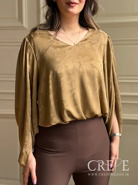 شومیز لمه شاین گل مخفی