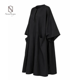 پیراهن زنانه لینن (مشکی)