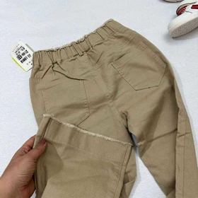 شلوار دخترانه بوت کات کتان کش اورجینال